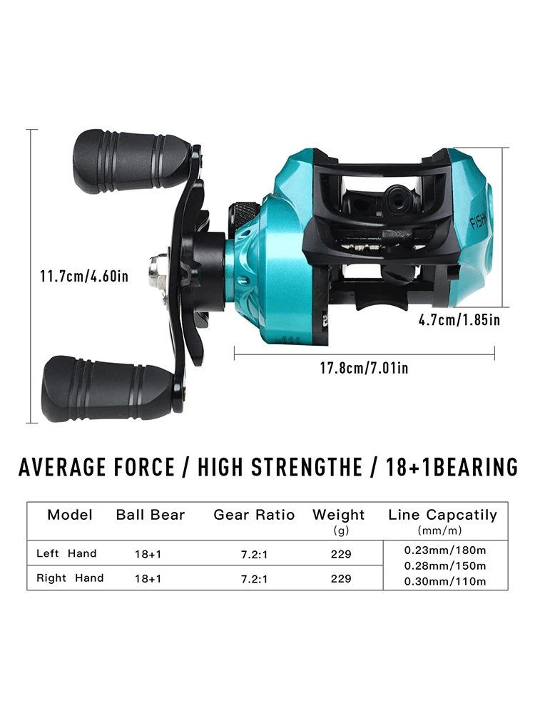 Катушка для заброса приманки рыболовная катушка морской рыбалки 18