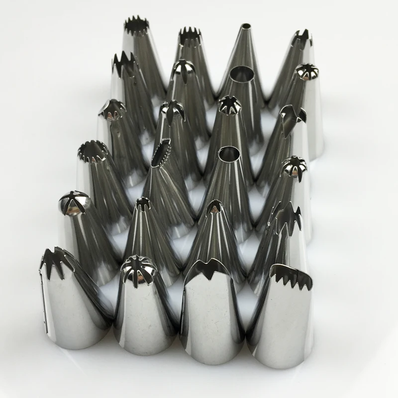 24 шт Россия глазури трубопроводов сопла тюльпан роза цветы Кондитерские