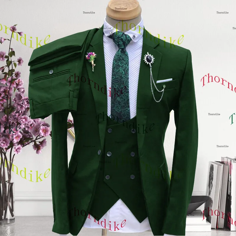 Модные облегающие смокинги для жениха Thorndike на одной пуговице мужской костюм
