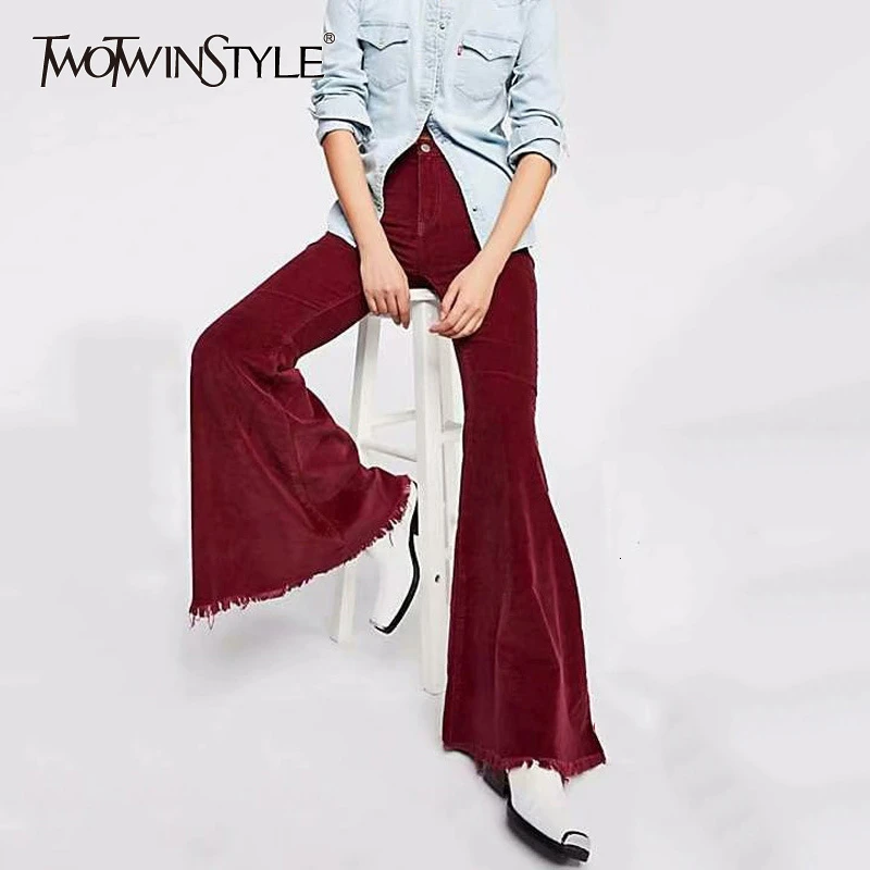 TWOTWINSTYLE Ruched уличные брюки для женщин шорты с завышенной талией и карманами