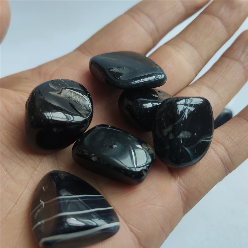 

Natural Black Green Onyx Agate Chalcedony DIY Handmade Natural Stone Beads For Jewelry Making