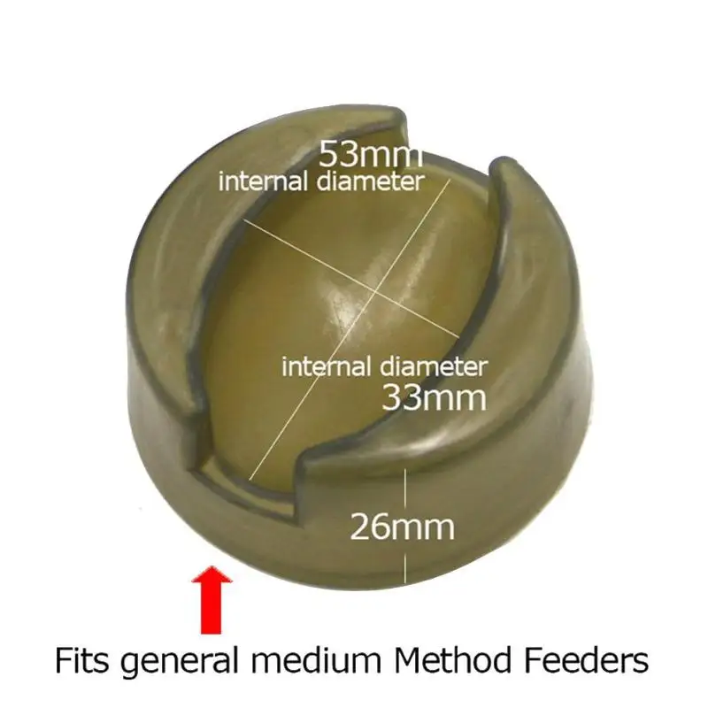 4 шт./компл. метод фидерной рыбалки плоские рыболовные ловушки с формой грузила