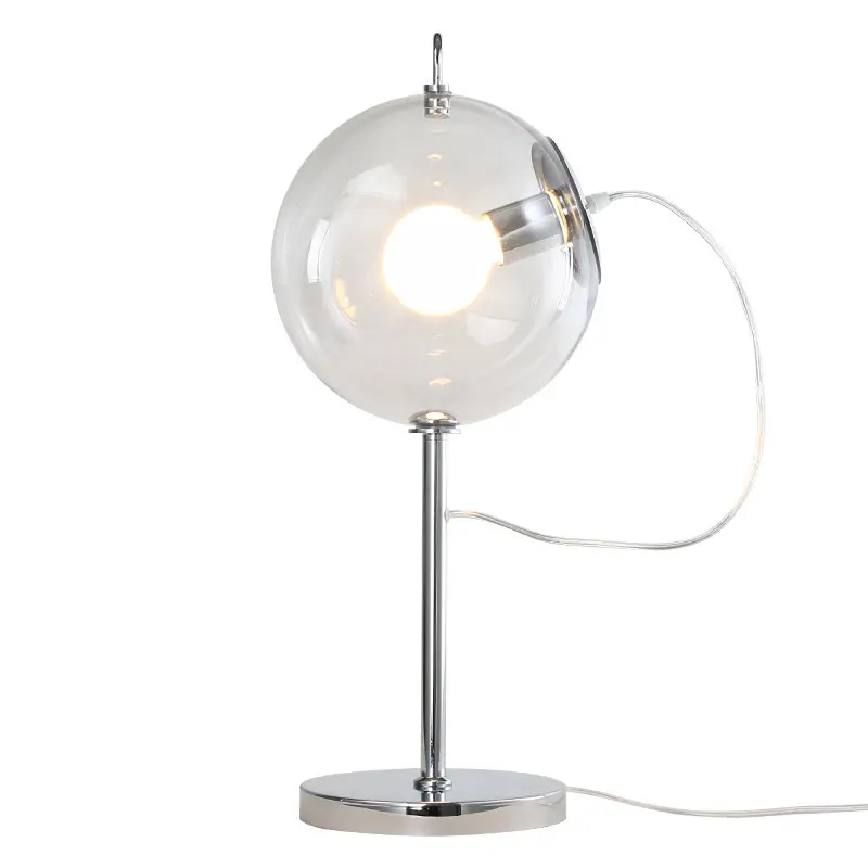

Italy Nordic Lustre Glass Ball Led Table Lamp Bedroom Bedside Luminaire Table Light For Living Room Home Deco Lighting Fixture