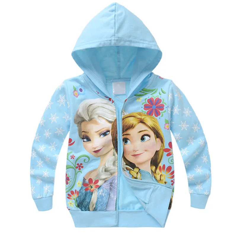 2020 New Girl Elsa Anna Princess Hoodie Cartoon Full Sleeve Children Clothing Autumn Winter |