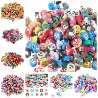 1030pcs fruit animal smiley face beads clay soft pottery beads diy bracelet necklace jewelry apparel bags ornaments decoration