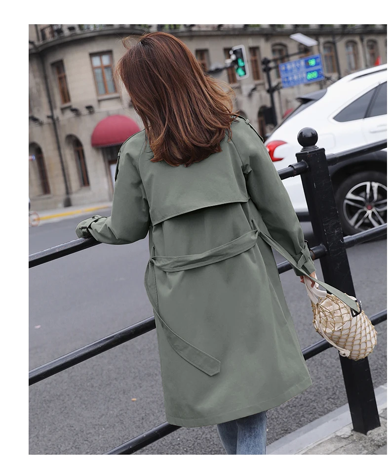 Тренчкот женский длинный цвет хаки двубортный большие размеры 3xl свободный