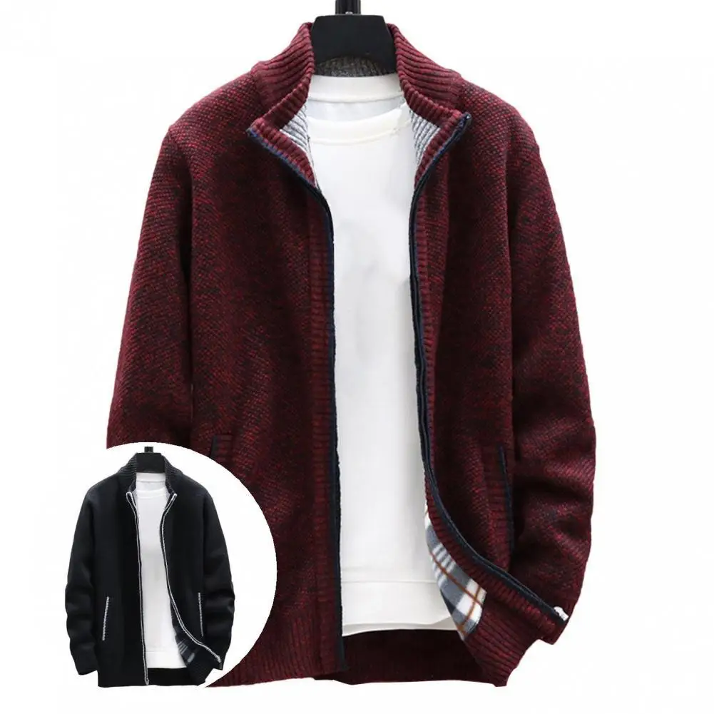 

Lightweight Stylish Fall Winter Men Jacket Men Outerwear Men Jacket Zipper Closure for Office