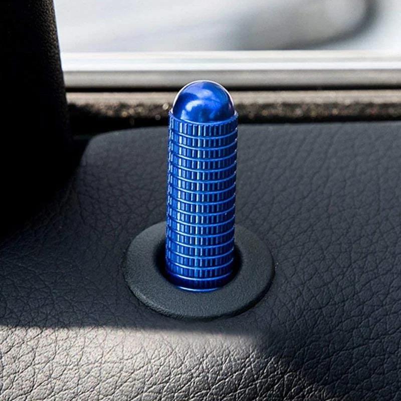 4 шт. синий Алюминиевый болт для замены кнопки замка двери совместимый Mercedes C E S GLC