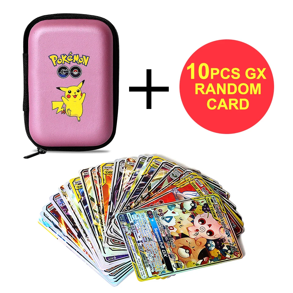 Tarjetas de juego de Pok&eacute;mon Pikachu, soporte de tarjetas de 60 capacidad, funda r&iacute;gida para &aacute;lbum, tarjetero, caja de almacenamiento para auriculares, regalos de navidad-1