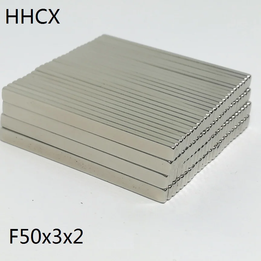 5 10 20 50 шт./лот магнит 50*3*2 N35 Сильный NdFeB редкоземельный 50x3x2 неодимовые магниты для