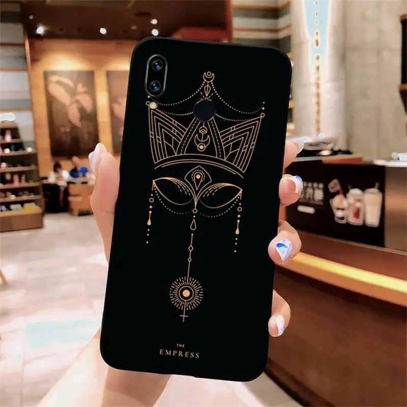 

Tarot Cards Tattoo Aesthetics Phone Case For Xiaomi Redmi note 7 8 9 t k30 max3 9 s 10 pro lite