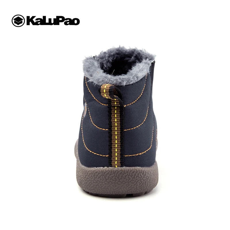 KALUPAO/Зимняя Детская плюшевая теплая хлопковая обувь для мальчиков и девочек