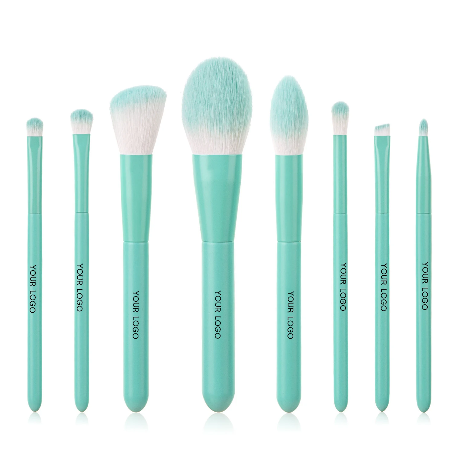 8pcs Makeup Brush Sale High Quality Cosmetic Make Up Brushes Low Moq Custom Logo Private Label Wholesale Makeup Brush Set Blue