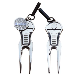 1 шт. Гольф Divot Инструмент Ремонт Switchblade инструмент шаг паз очиститель Гольф Pitchfork Гольф аксессуары''