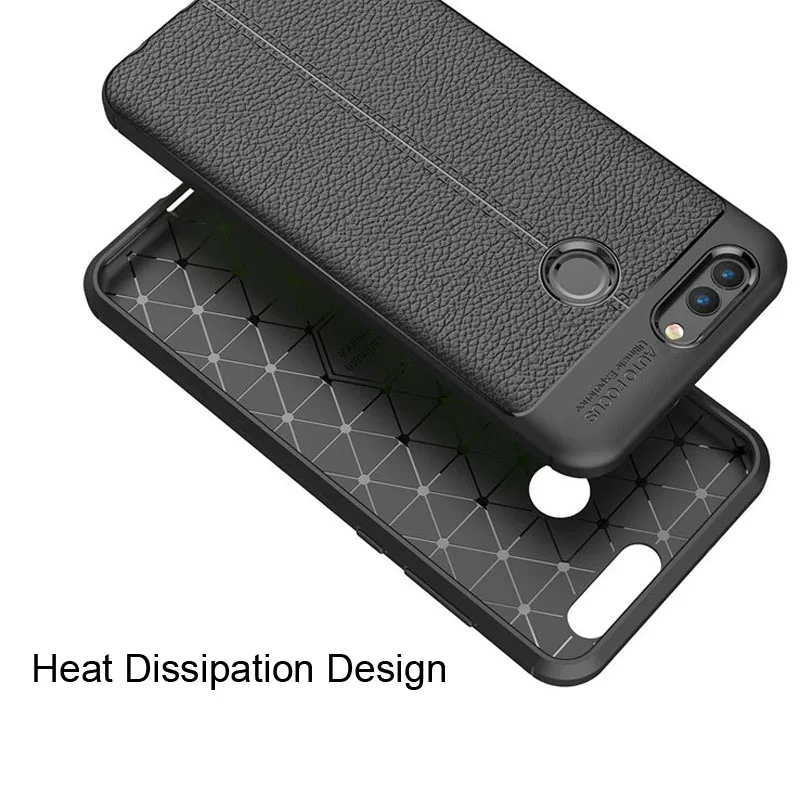 Чехол YSW для Huawei Nova 2 Мягкий противоударный чехол из углеродного волокна и ТПУ с
