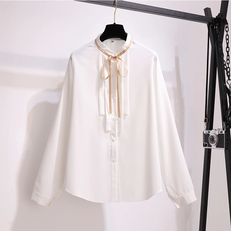 

fairy skirt suit chiffon blouse top long shirt with long sleeves autumn coat of long skirts suits women office otufit set cloth