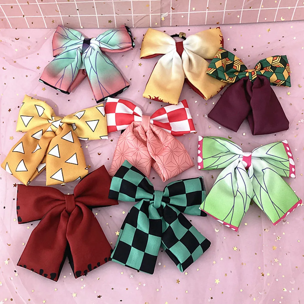 

Demon Slayer Headwear Hair Band Cosplay Anime Kimetsu No Yaiba Cute Cartoon Nezeko Tanjirou Zenitsu Woman Hair Accessories Props