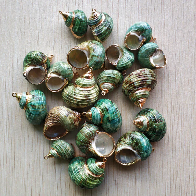 Оптовая продажа модные подвески в виде ракушек 20 шт./лот из натуральной