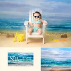 Летний Пляжный фон голубое небо и белые облака фоны для фотосъемки новорожденных детей фоны для фотостудии