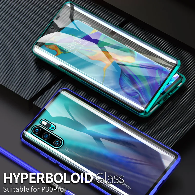 360 магнитный чехол для huawei p30 lite, передний задний стеклянный чехол для huawei i p30 lite p 30 светильник 30 lite, закаленное стекло с магнитом, крышка