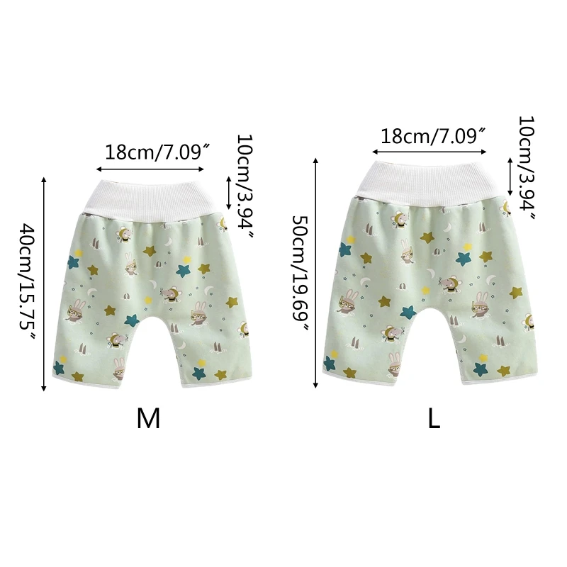

2 in 1 Comfy Child Baby Diaper Skirt Shorts Pure Cotton Waterproof Nappy Pants