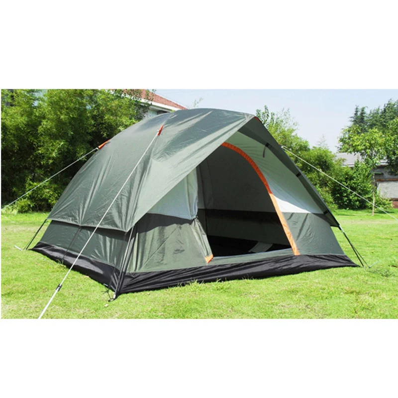 

Double-layer 4-layer Camping Tent Outdoor Family Party Walked Beach Trip Hiking 200x200x130cm