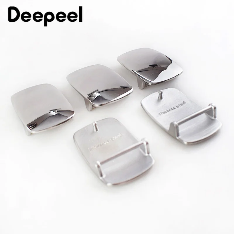 Deepeel 1 шт. 39 мм пряжка для ремня из нержавеющей стали Металл матовый гладкий мужчин