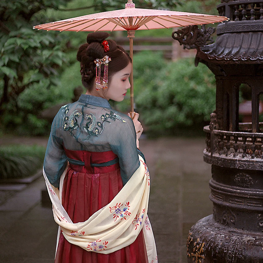 Hanfu костюм для китайских танцев, традиционный Древний китайский костюм для женщин, народное платье, праздничная одежда для выступлений