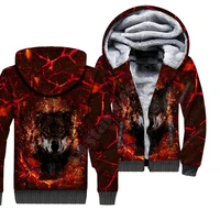 wolf animal 3d printed fleece zipper hoodies men for women winter warm double plus velvet jacket cosplay costumes 06