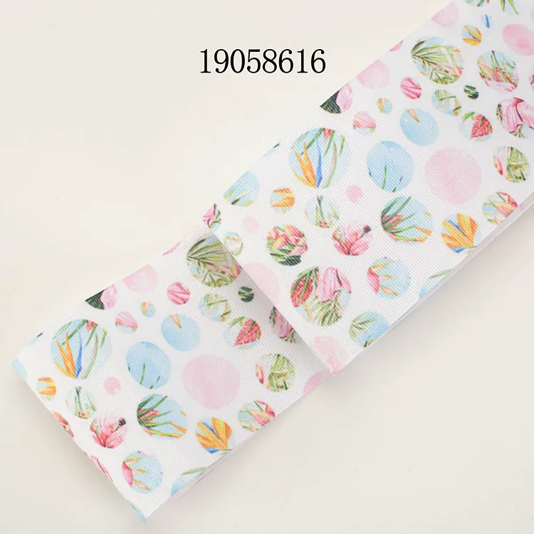 Новая корсажная атласная лента с цветочным узором 5 ярдов 25 мм 38 50 75 | Дом и сад