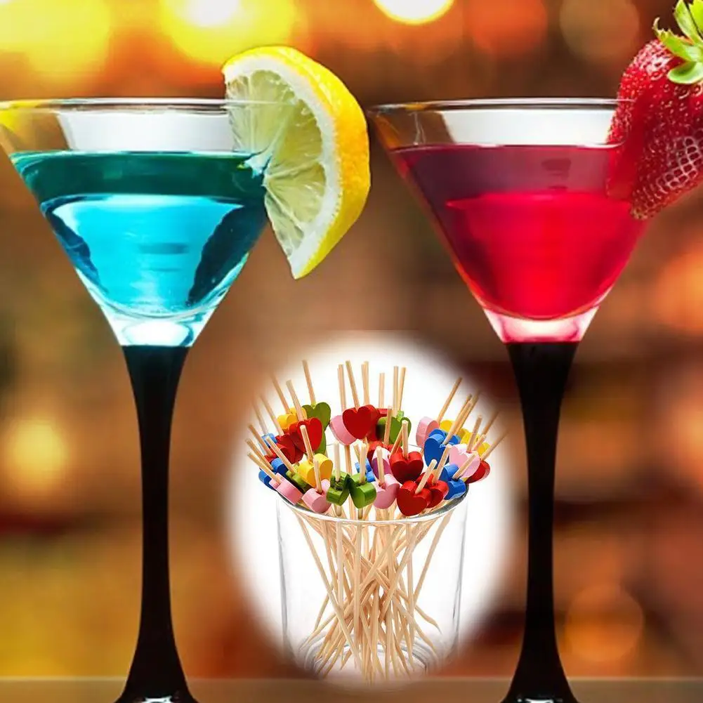 100 шт./компл. одноразовые бриллианты из бамбука пищевые искусства для пикника