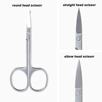 stainless steel small eyebrow nose hair eyelash scissors cut manicure facial trimming makeup beauty tool