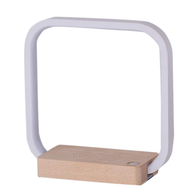 

LED Desk Lamp Table Light Modern Wireless Charger Press Control Dimmable Bedside Night Light for Kids Bedroom Home Decor