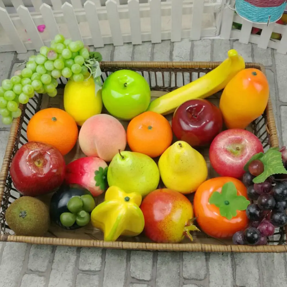 

Artificial Fruit Apple Banana Orange Lemon Photography Prop Home Decor