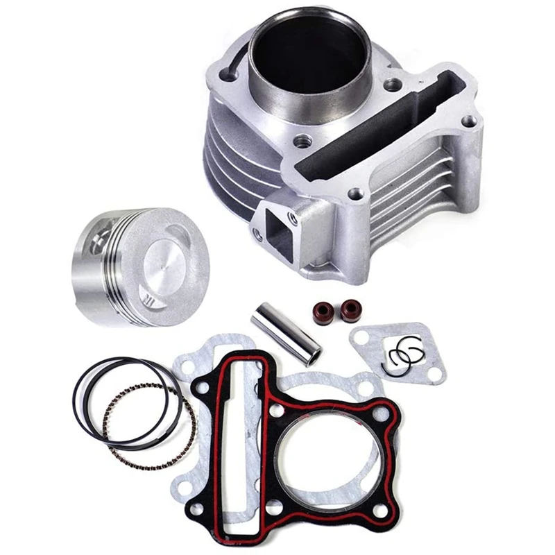

HOT-For GY6 50Cc 80Cc To 100Cc Sleeve Cylinder 50MM Cylinder Diameter To 100CC Piston Ring Cylinder Assembly