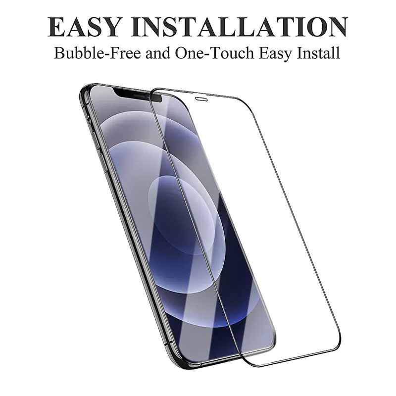 Full Cover Tempered Glass For iPhone 11 12 Pro Max Screen Protector For iPhone12 13 Mini 7 8 Plus XR XS X SE 2020 6S Safety Film