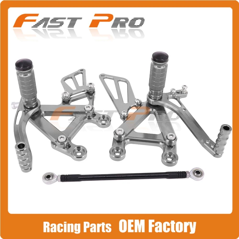 CNC мотоциклетные Регулируемые заготовки подножки педали для KAWASAKI ZX6R ZX 6R 2003 2004 03