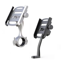 aluminum mountain bike motorcycle phone holder stand for handlebar mirror 4 6 7 inch mobil phone bicycle support mount