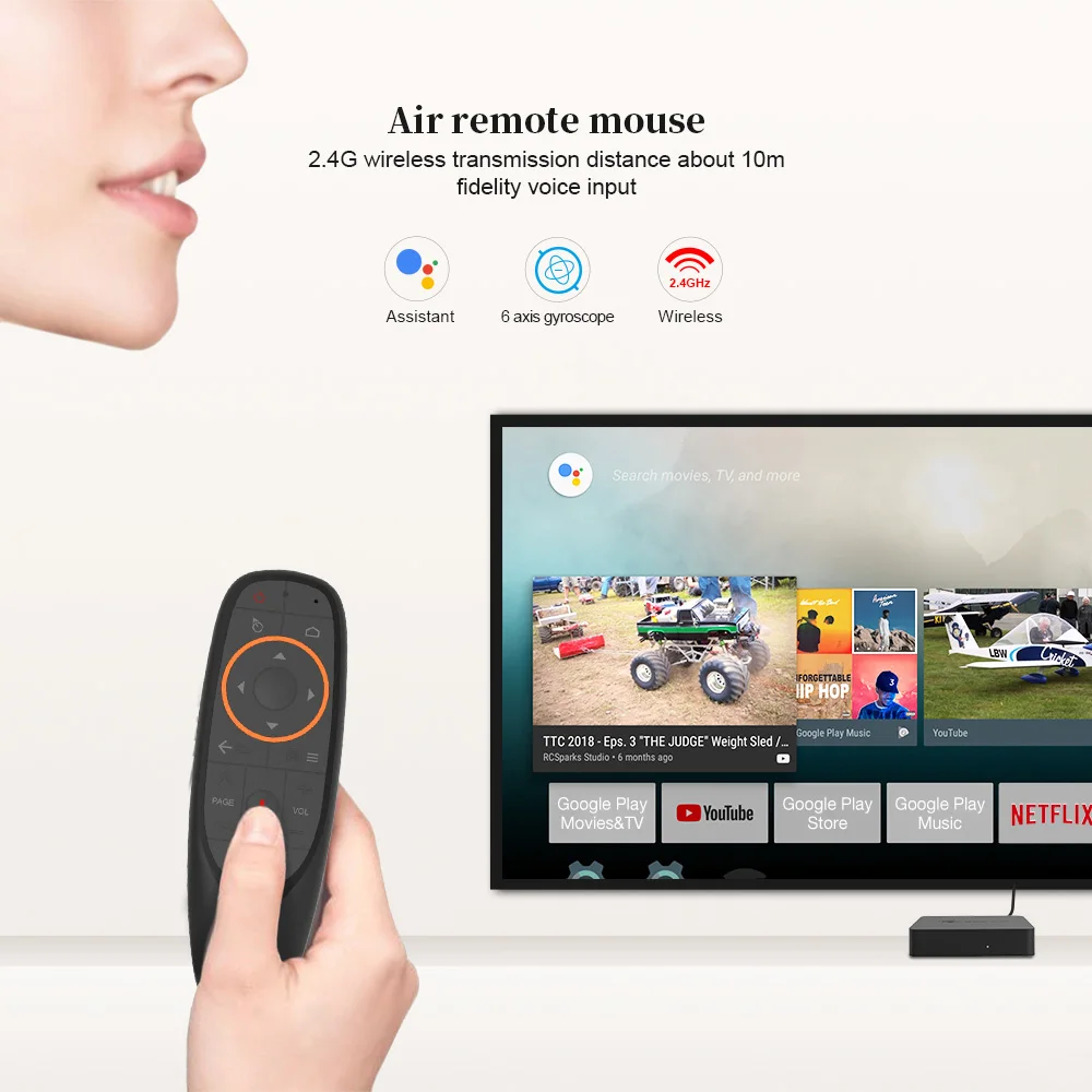 Beelink GT Mini-Smart TV Box Android 8 1 Amlogic S905X2 2 4G голосовой пульт Netflix 4K HDMI 5 8G WiFi 1000 Мбит/с