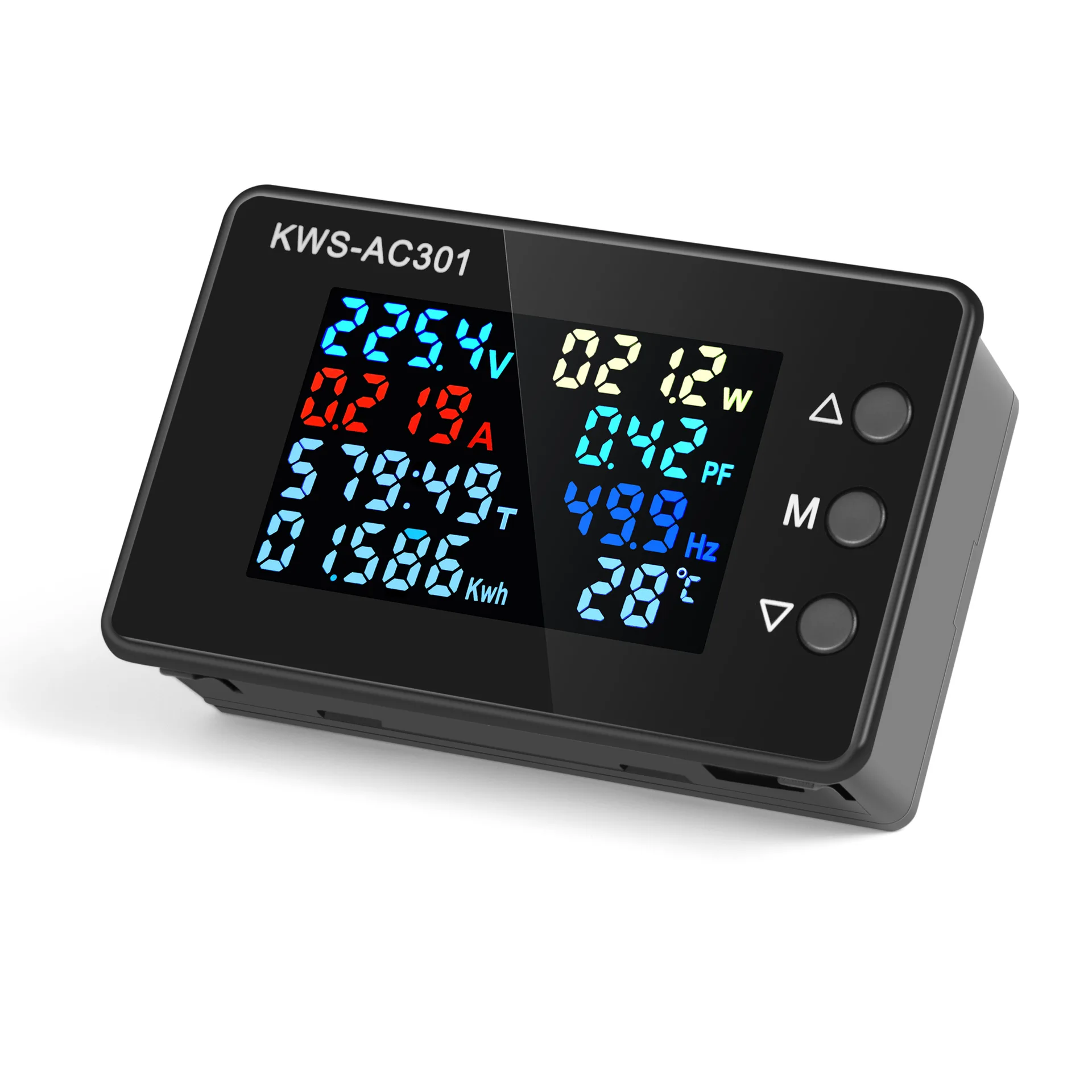 KWS-AC301 Digital Voltmeter AC 50-300V Voltage 50-60HZ Power Energy Meter LED AC Wattmeter 0-20/100A Detector