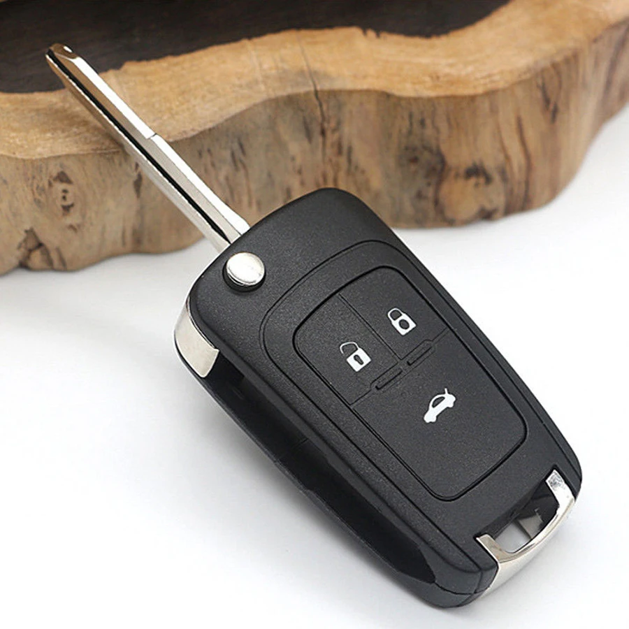 3 Buttons Flip Folding Remote Car Key Shell For Chevrolet Camaro Cruze Equinox Malibu Spark Sonic Volt Auto Case | Автомобили и