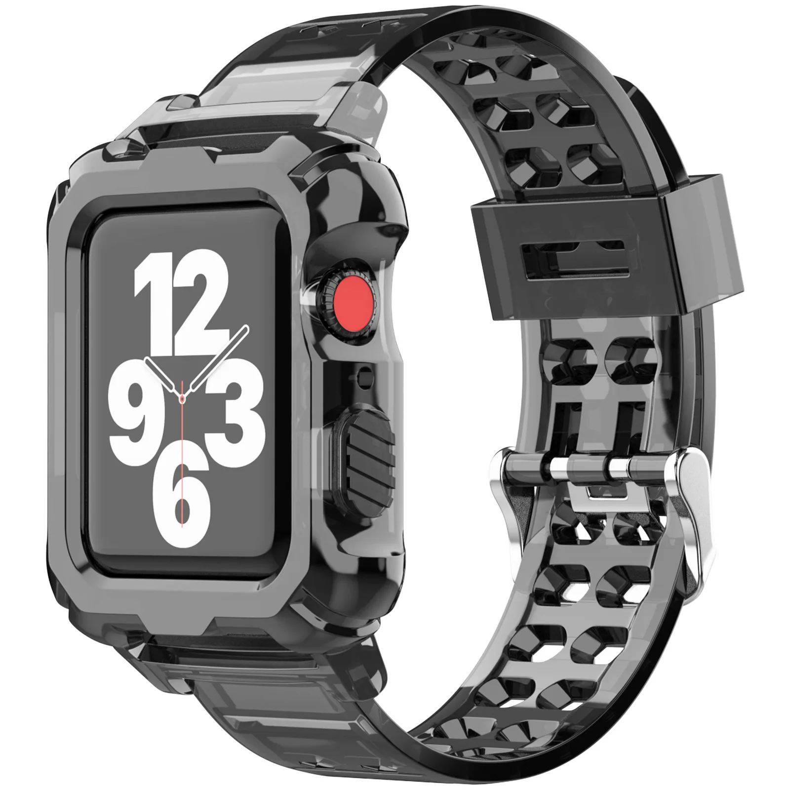 

Glacier Transparent Jelly Strap For Apple Watch 6 SE Bands 42/38mm Sports Correa For Iwatch Series 6 5 4 3/2/1 Watchband 44/40mm
