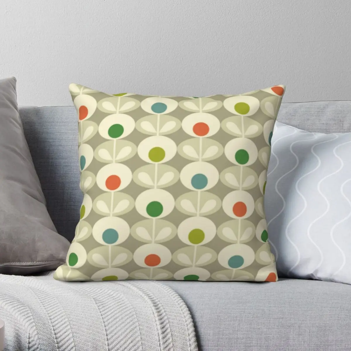 

Orla Kiely Floral Pillowcase Polyester Linen Velvet Printed Zip Decor Sofa Cushion Cover Wholesale 45x45