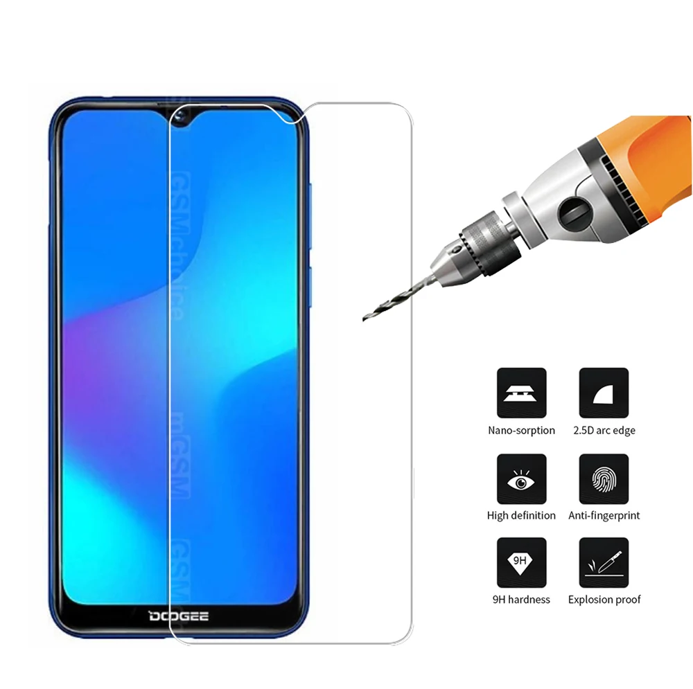 Закаленное стекло для защиты экрана защитного чехла для Doogee Y8C y8 plus Коврик ДЛЯ X90 X90L на.