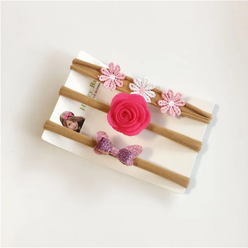 Повязка на голову детская с бантом 3 шт. | Детская одежда и обувь