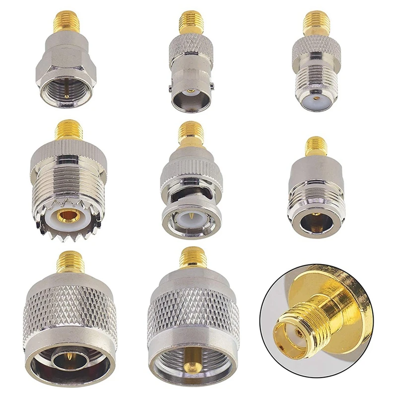 Акция! 8 шт./комплект адаптер для коаксиального разъема 4G UHF/BNC/F/N | Строительство и