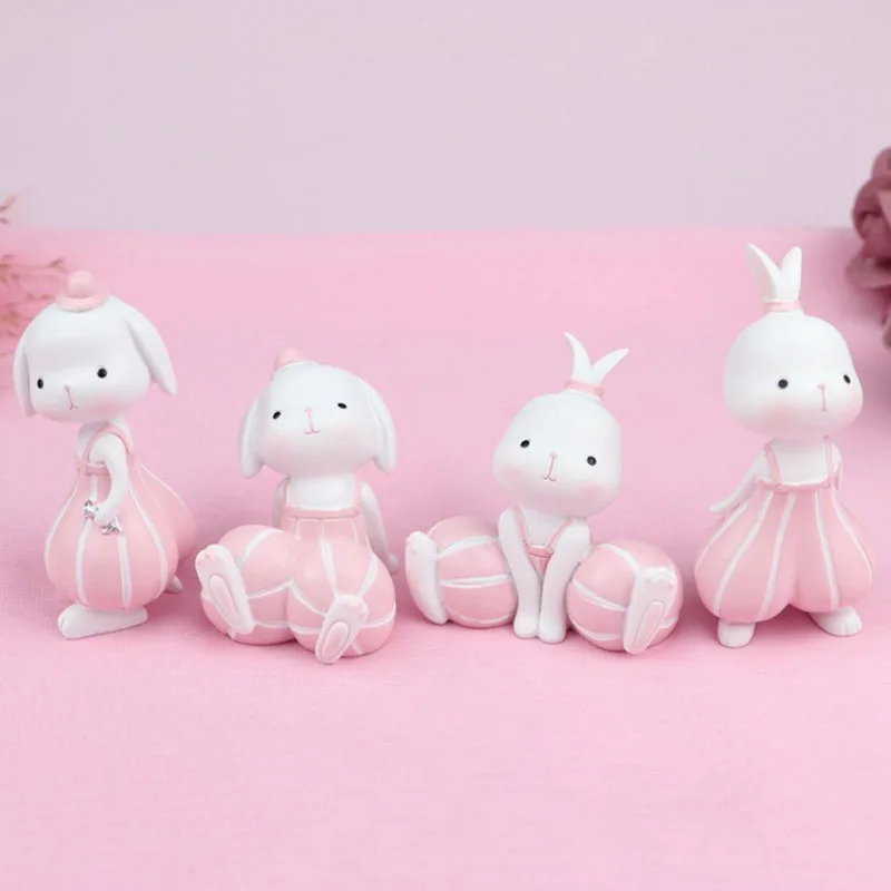 

Cute Cartoon Sandy Rabbit Figurines Craft Decorative Ornaments for Car Home Decoration Miniature Figurines Garden Decoration