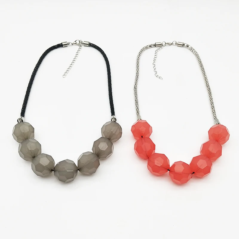 Dandie модное акриловое ожерелье из бисера милые простые женские аксессуары |