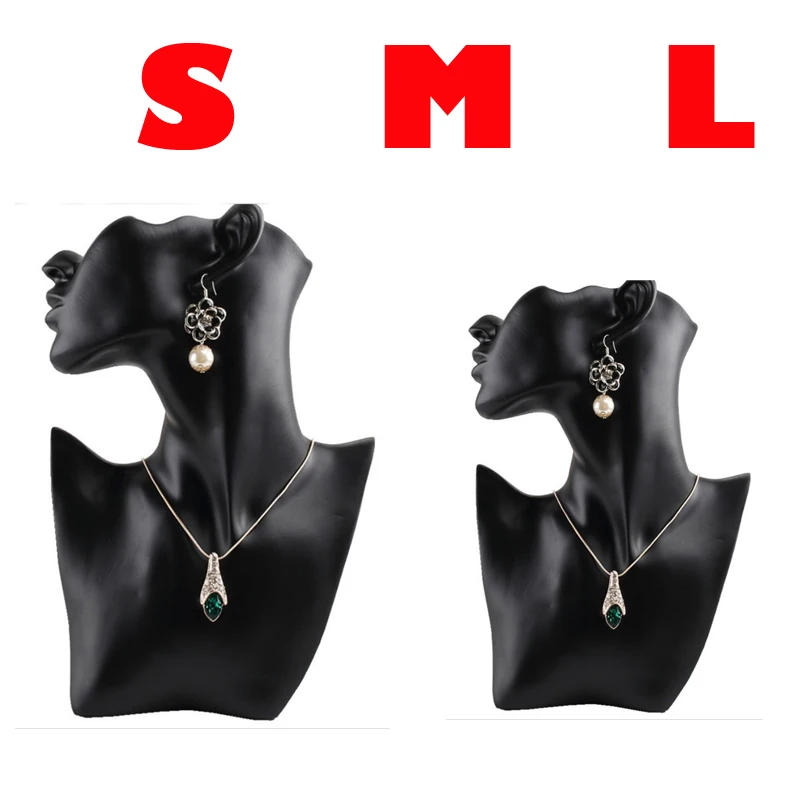 Necklace and Earring Bust Jewelry Display Female Mannequin Resin Material Showcase Rack Pendant Displays | Украшения и аксессуары