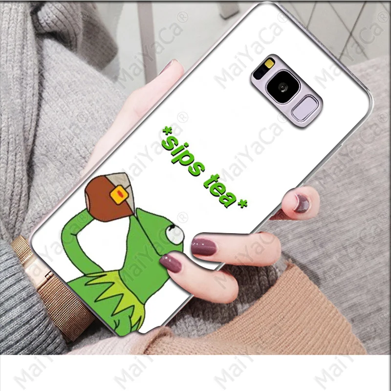 MaiYaCa Pepe мемы грустная лягушка Новинка чехол для телефона Fundas Крышка для samsung S9 S9 плюс S8 S8plus S7 S6 S5 крышка